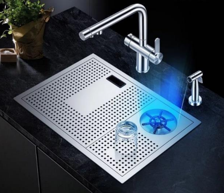 Hidden Cup Washer Sink ST107 Waterfall Sinks Australia Kitchen Sink