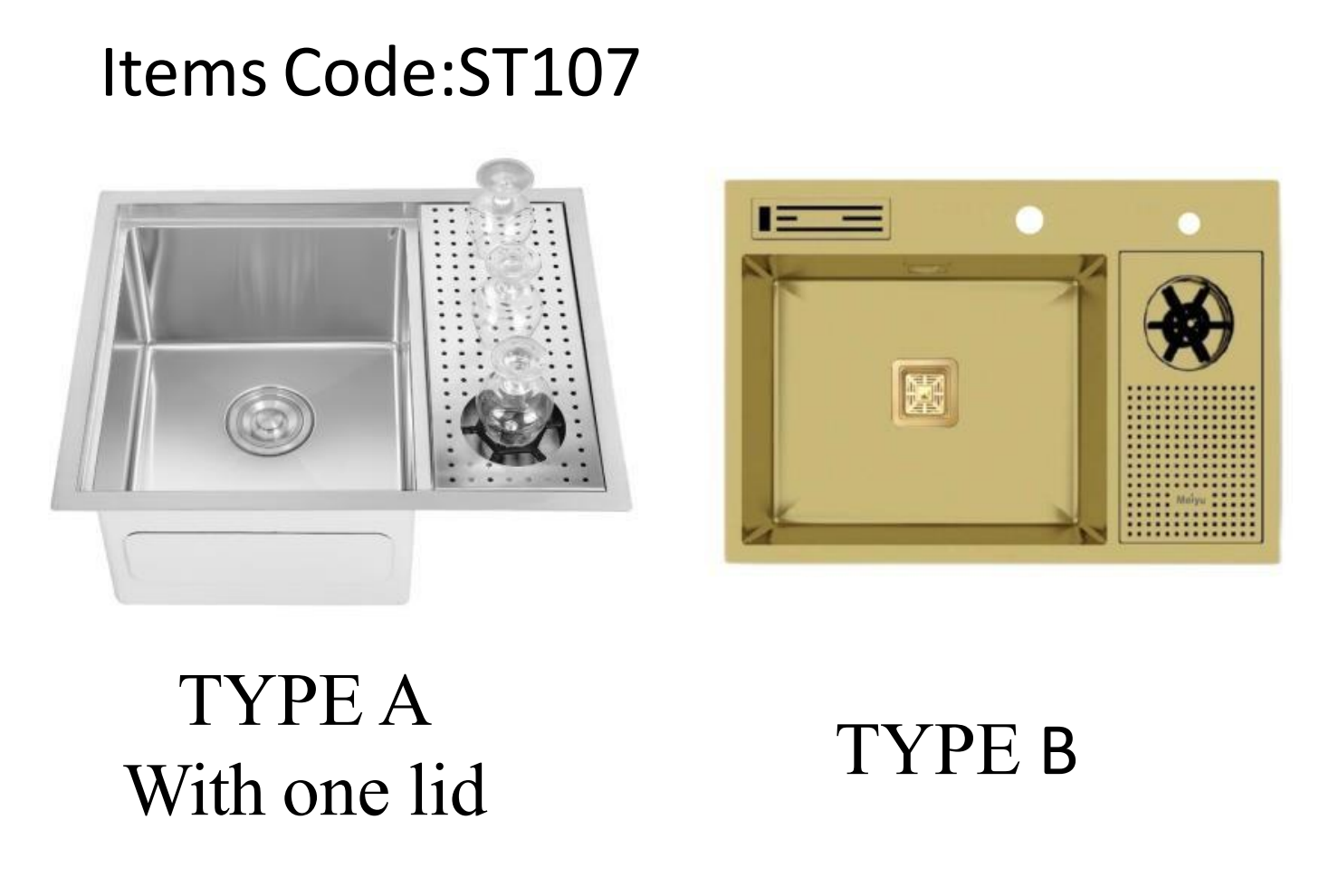 Hidden Cup Washer Sink ST107 Waterfall Sinks Australia Kitchen Sink